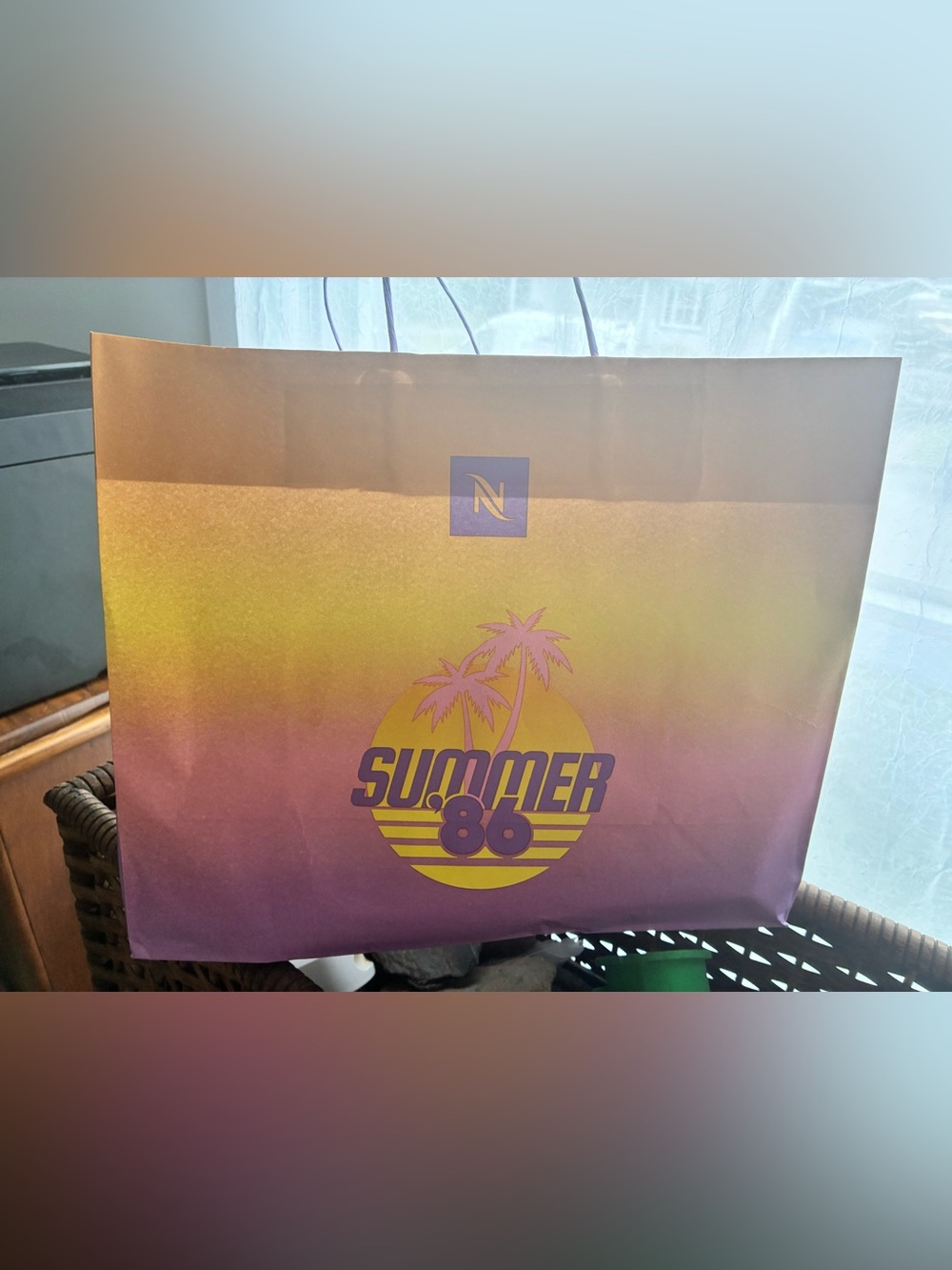 Nespresso Summer 86 Promotional Paper Bag – Summer 2026 – NEW